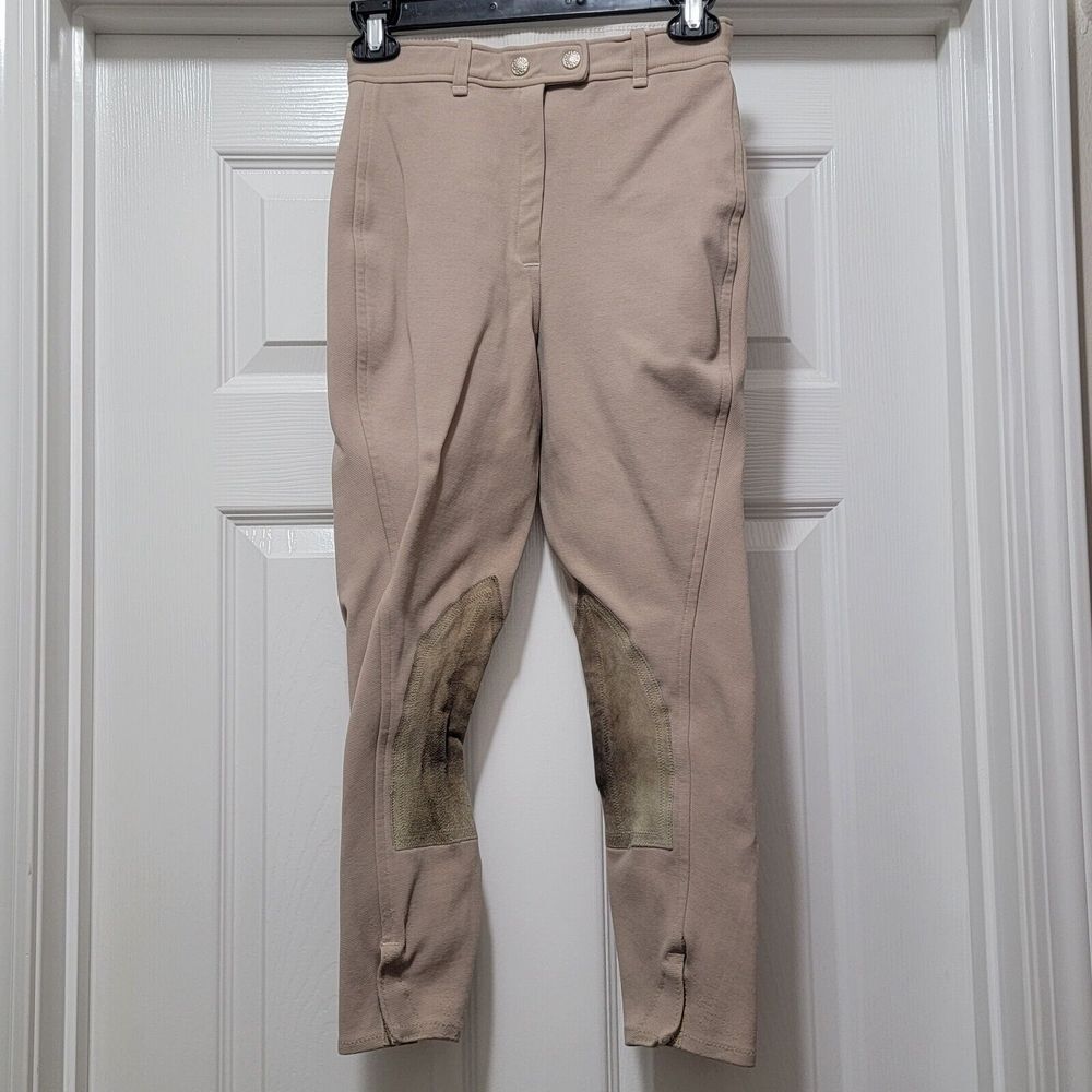 VTG Millers Regency 4 Equestrian Riding Pants Breeches Leather Knee Patch USA 26